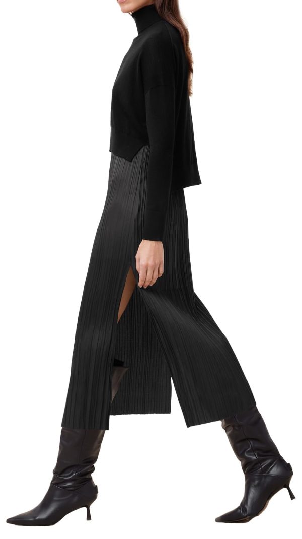 Black turtleneck knit dress - Image 2