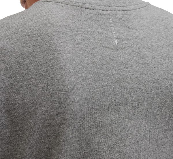Gray round neck short sleeve long dress - Image 2