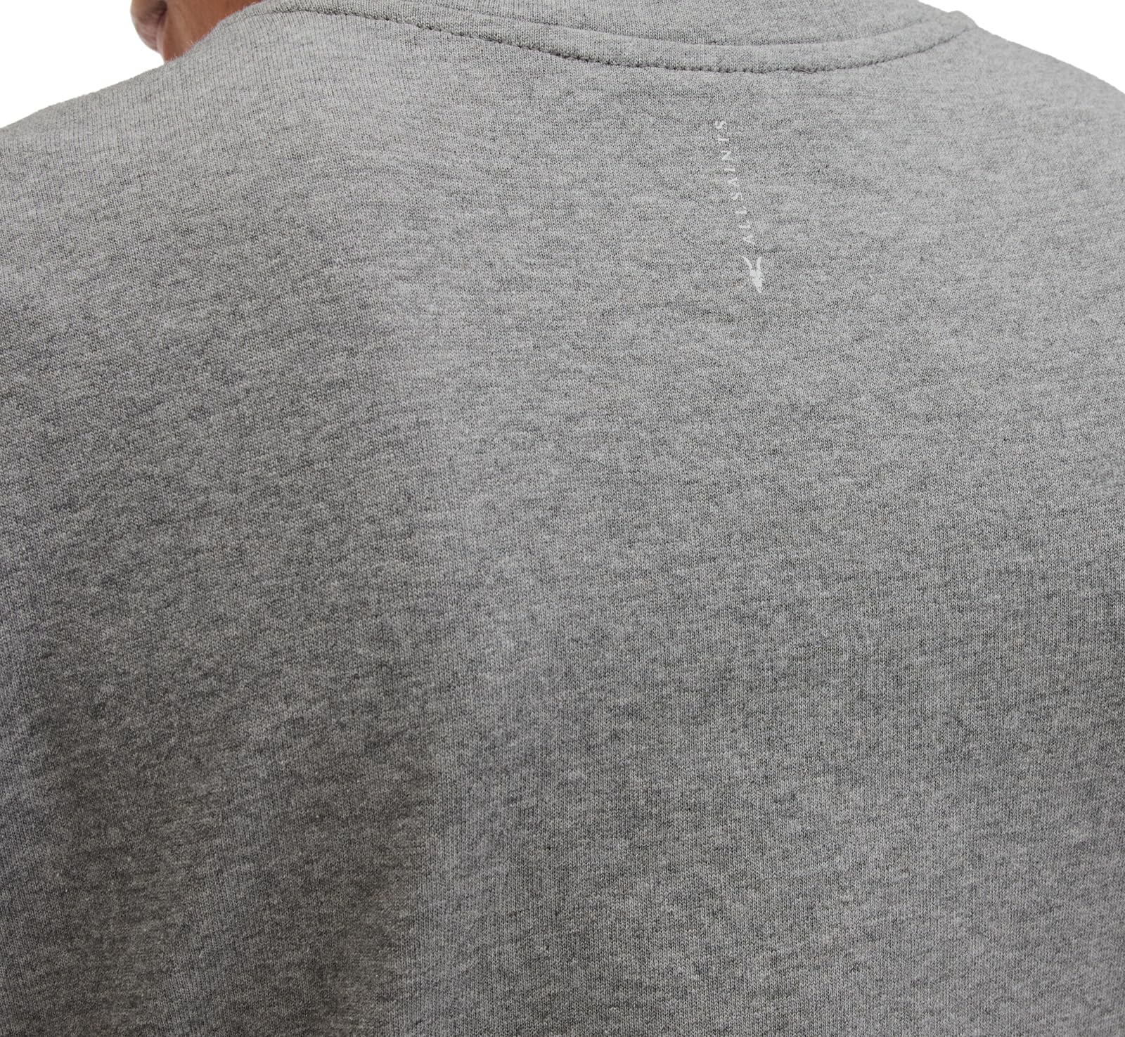 Gray round neck short sleeve long dress - Image 2